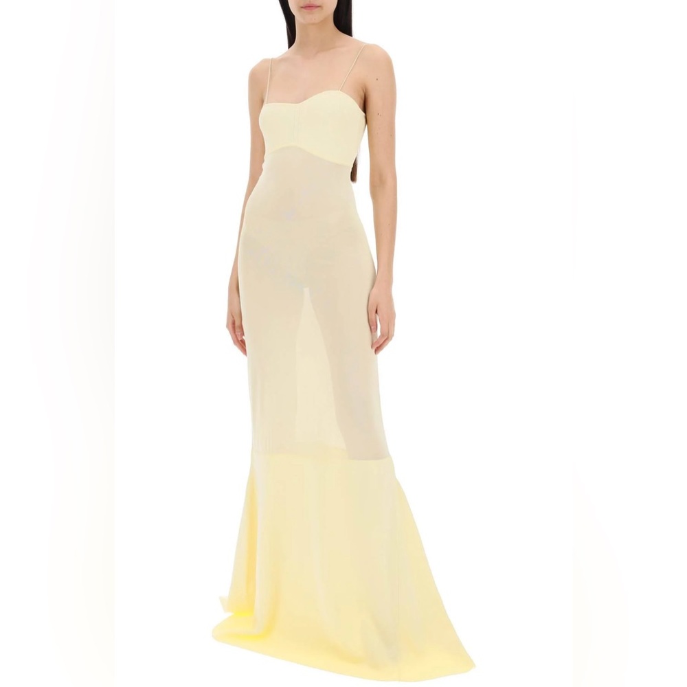 JACQUEMUS La Robe Fino maxi dress in yellow